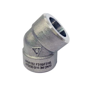 Picture of 25NB CL3000 SOCKETWELD 45D ELBOW 304/304L 