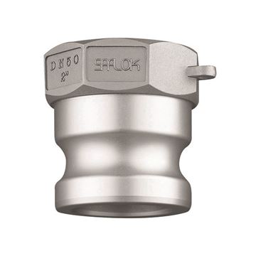 Picture of 15 MALE X 15 NPT FEMALE TYPE A SAFLOK ADAPTOR CF8M 
