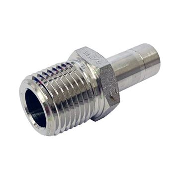 Picture of 6.3MM OD X 8BSPT ADAPTER MALE GYROLOK 316 