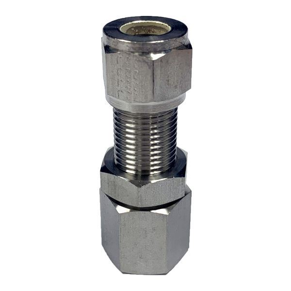 Picture of 12.7MM OD X 8NPT BULKHEAD CONNECTOR FEMALE GYROLOK 316 