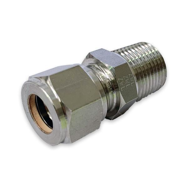 Picture of 10MM OD X 15BSPT CONNECTOR MALE GYROLOK 316 