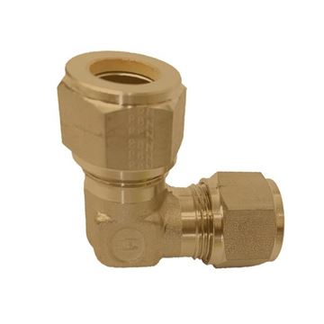 Picture of 19.1MM OD 90D ELBOW UNION GYROLOK BRASS