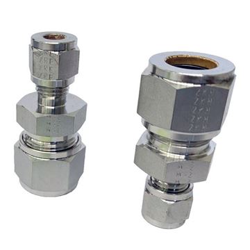 Picture of 9.5MM OD X 6.3MM OD REDUCING UNION GYROLOK 316 