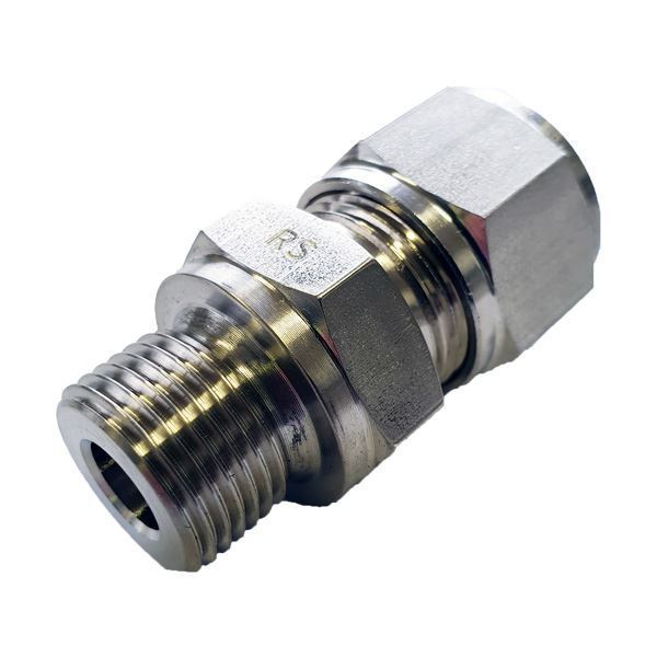 Picture of 6.3MM OD X 8BSPP CONNECTOR MALE GYROLOK 316 