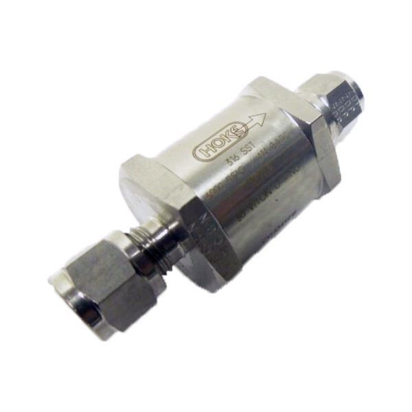 Picture of 19.1OD GYROLOK 6000PSI POPPET CHECK VALVE 1PSI CRACKING VITON SEAT 316 HOKE