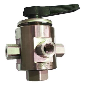 Picture of 8NPT FEMALE 2000PSI BALL VALVE 5-WAY 316 MULTIMITE TRUNNION STYLE