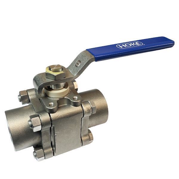 Picture of 20NPT FEMALE 2500PSI HOKE BALL VALVE 38.0Cv 3-PCE BOLTED BODY /BOLTING/HANDLE 316