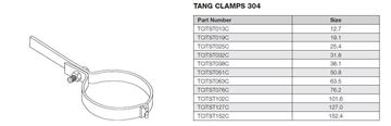 Picture of 63.5 OD ITS TANG CLAMP 304