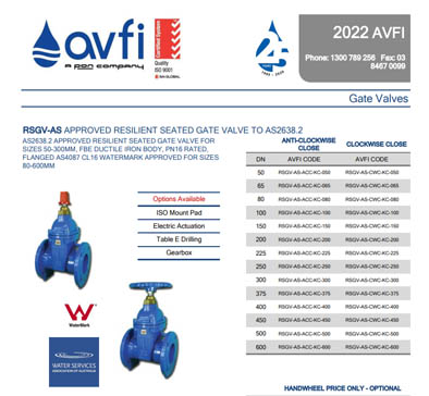 AVFI Product Catalog