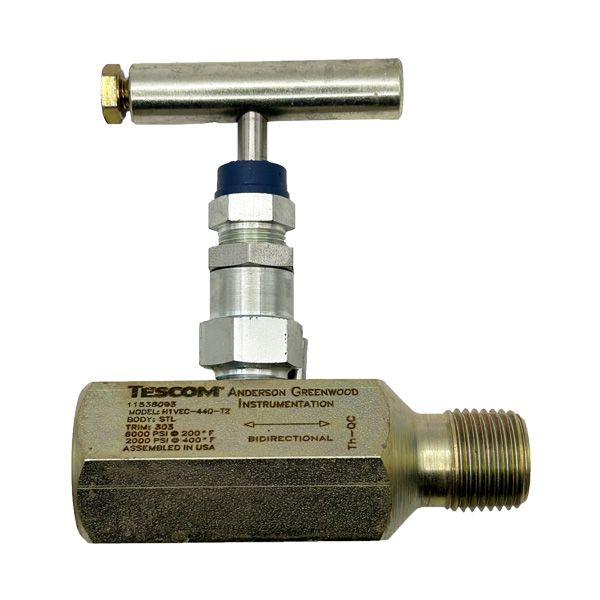 Picture of H1VEC-44Q-T2 15NPT M/F 6,000PSI HAND VALVE 4.8 ORIF TEFLON PEEK C/STL T2