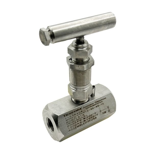 Picture of H7HIS-2-SS-SG-T2 8NPT F/F 6,000PSI HAND VALVE 4.8 ORIF GRAPHOIL METAL SG ALL 316 T2