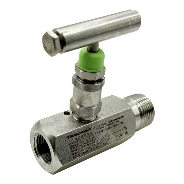 Picture of H7VIS-46Q-SS-SG-T2 20X15NPT M/F 6,000PSI HAND VALVE 4.8ORF TEFLON METAL SG ALL 316 T2