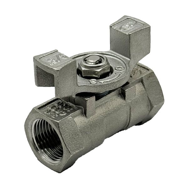 Picture of Rc10 BSP 1-PIECE REDUCED BORE BALL VALVE 1000WOG CF8M T-BAR LOCKNUT AND INTERNALS 316