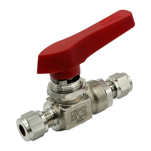 Picture of 6.3OD TUBE 6000PSI BALL VALVE FORGED BODY 316 FLOMITE DELTA PACK BI-DIR