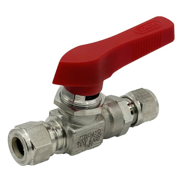 Picture of 9.5OD TUBE 6000PSI BALL VALVE FORGED BODY 316 FLOMITE DELTA PACK BI-DIR