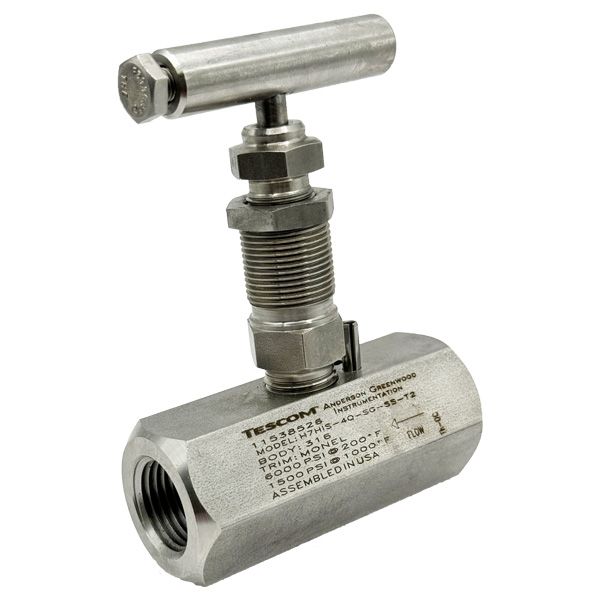 Picture of H7HIS-4Q-SS-SG-T2 15NPT F/F 6,000PSI HAND VALVE 4.8 ORIF GRAPHOIL METAL SG ALL 316 T2