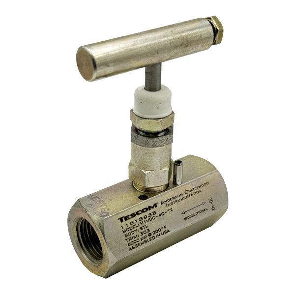 Picture of 15NPT F/F 6000PSI HAND VALVE DELRIN SOFT SEAT 4.8MM ORIF TEFLON PACK C/STEEL T2 AGCO