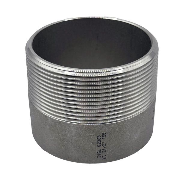 Picture of R65 BSP THREADED ONE END NIPPLE 60mm LONG 316 