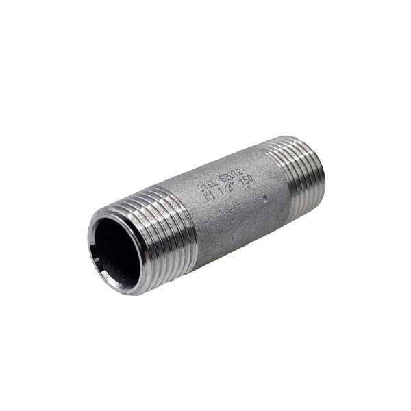 Picture of R15 SCH40S BSP BARREL NIPPLE 60mm LONG 316 