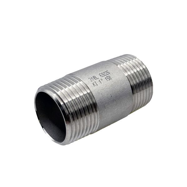 Picture of R25 SCH40S BSP BARREL NIPPLE 60mm LONG 316 