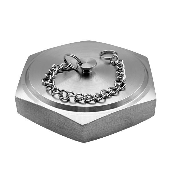 Picture of 76.2BSM BLANK HEXAGON NUT CF8 C/W CHAIN 