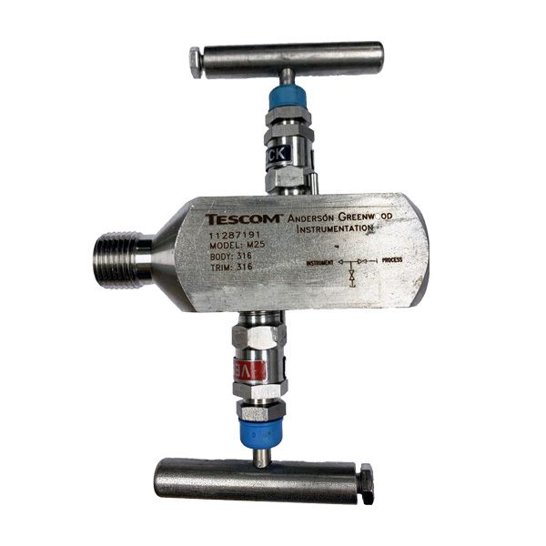 Picture of 15NPT F/M 6000PSI 2-VALVE B&B GAUGE VALVE TEFLON PACK HARD SEAT 316 AGCO TO NACE MR0175