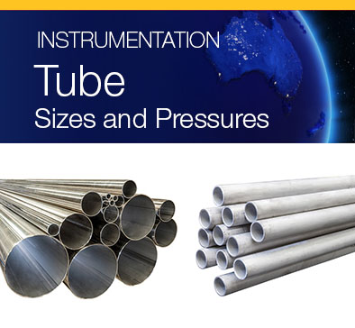 Tube Sizes and Working Pressures